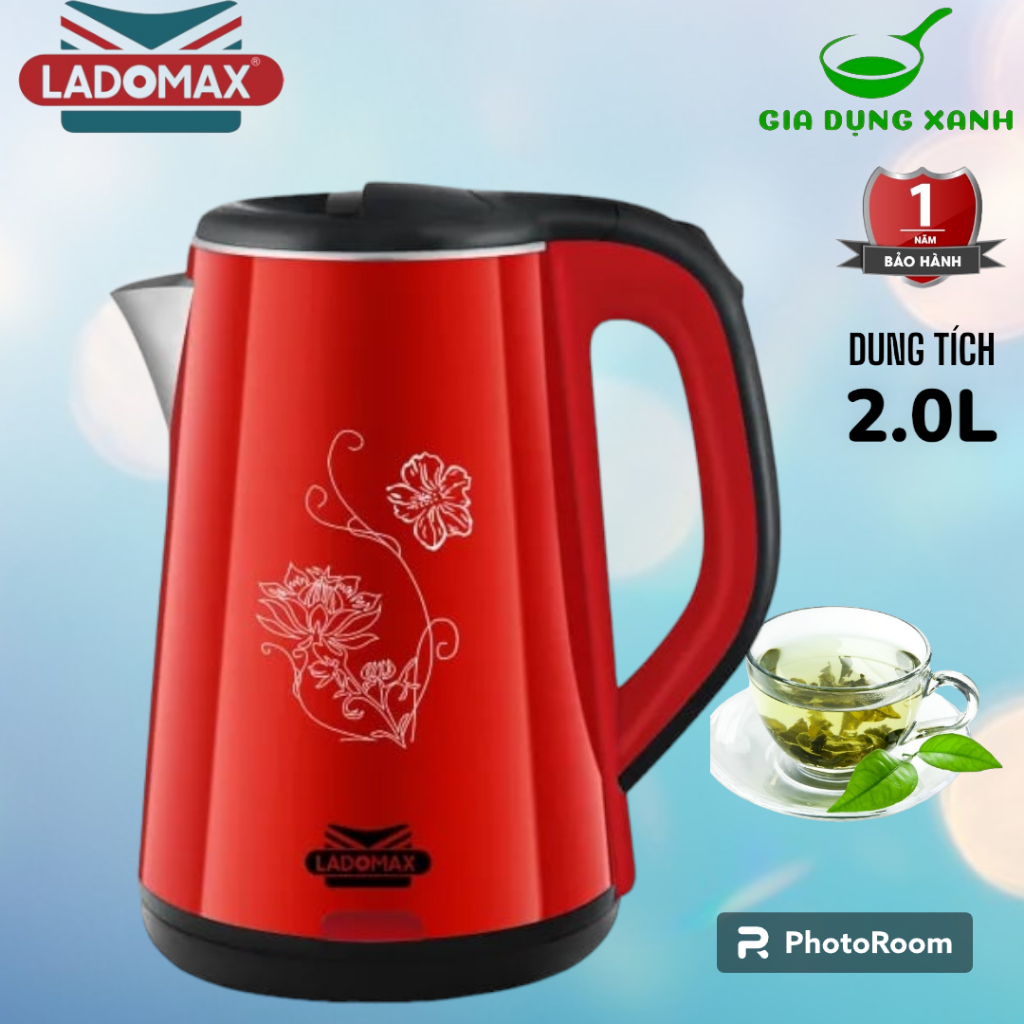 Ấm siêu tốc Ladomax HA-836 DUNG TÍCH 2L