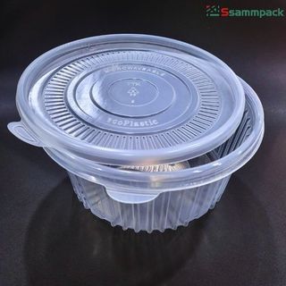 3L Tô nhựa có nắp trong suốt dung tích lớn 3000ml, hộp nhựa có nắp đựng lẩu, súp chịu nhiệt cao, an toàn, dùng 1 lần
