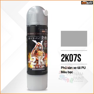 Sơn màu bạc 2k07s - sơn xịt samurai kurobushi chuyên dùng cho xe máy, sơn sàn xe tải pu