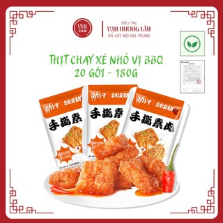 Thịt chay xé nhỏ hương vị bbq đậm vị ăn cay cay siêu cuốn 20 gói nhỏ 180g