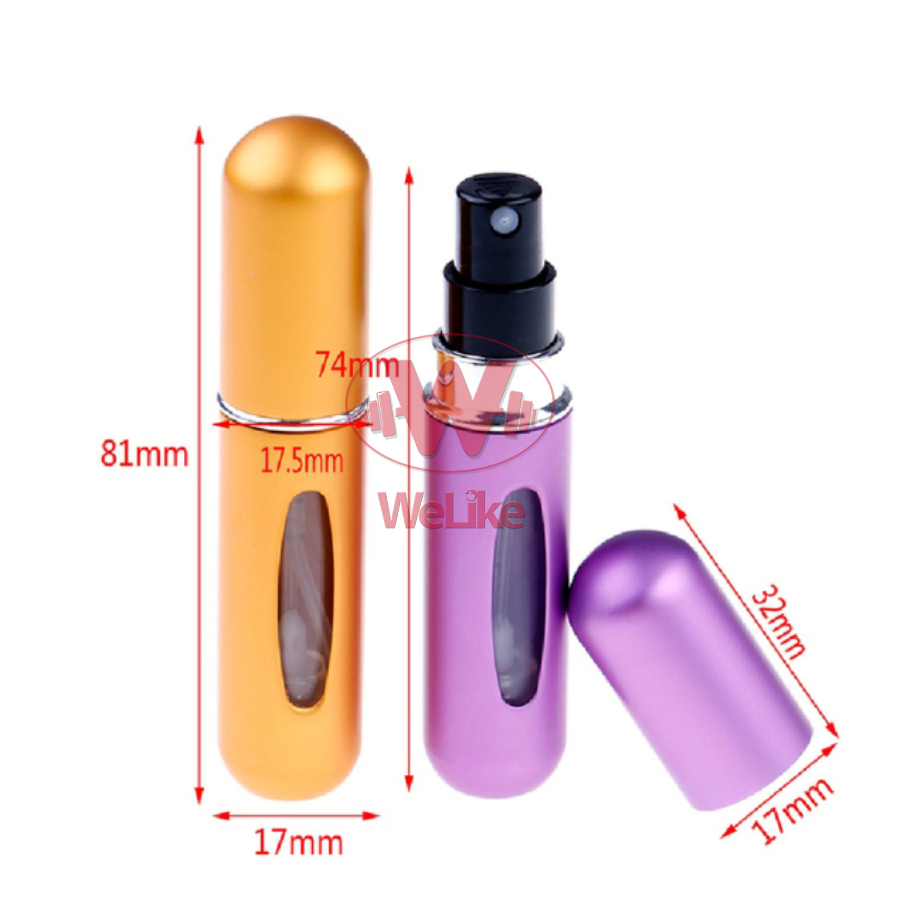 Chai chiết nước hoa tự động Welike - Lọ chiết nước hoa mini du lịch dạng xịt ống 5ml 8ml không rò rỉ nhỏ gọn dễ sử dụng