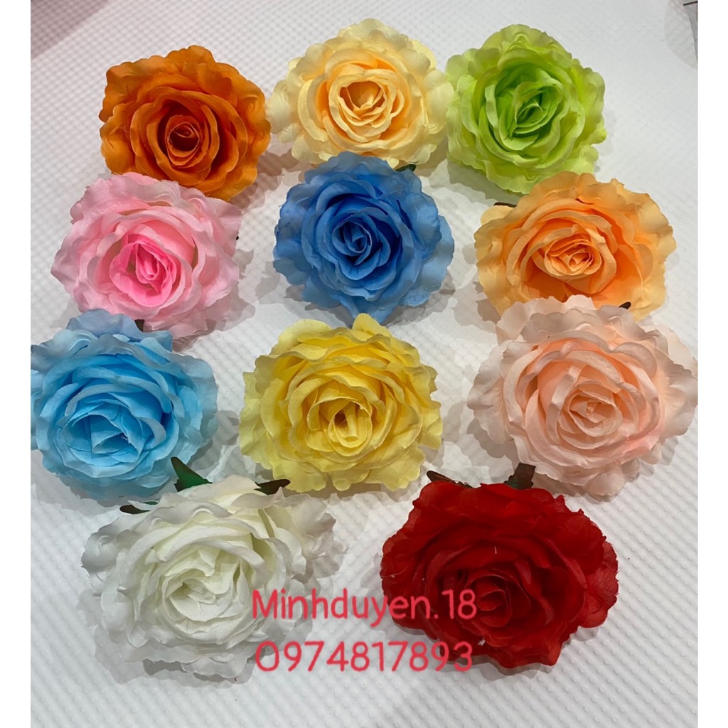 Đầu bông Hoa Hồng trang trí siêu đẹp