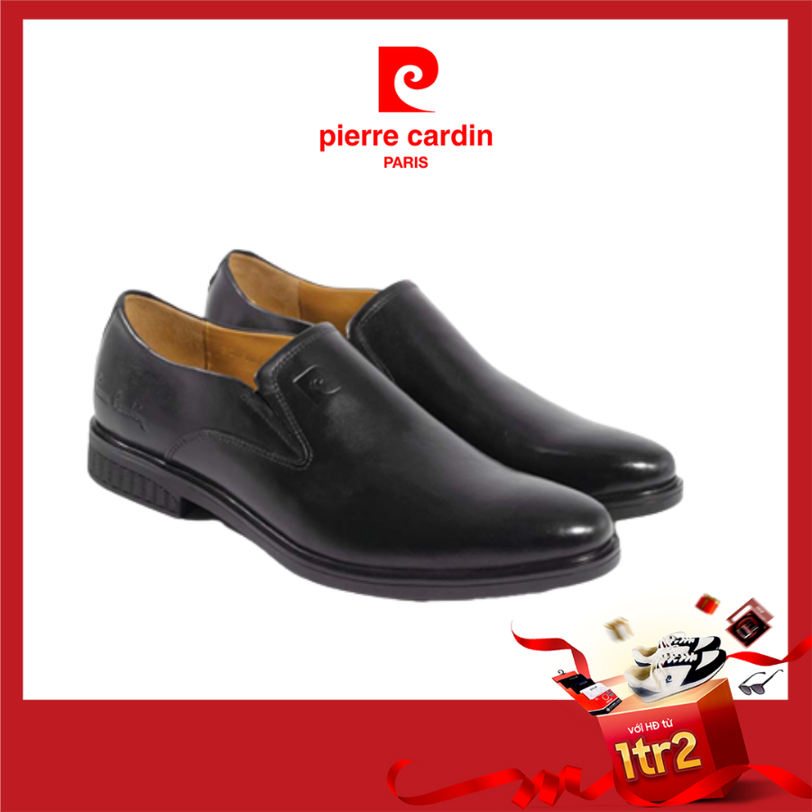 Giày tây lười nam da bò Pierre Cardin cao cấp, cổ điển, sang trọng, đế chống trượt - 346