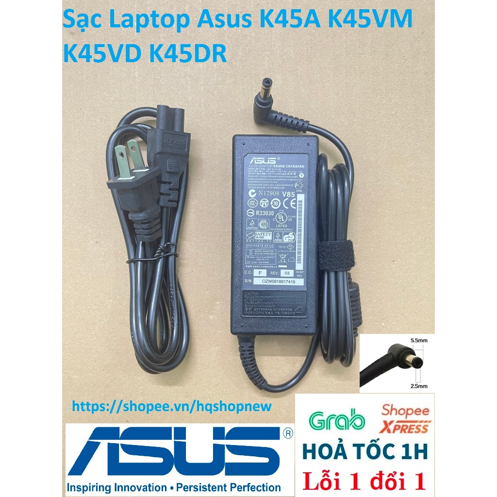 ⚡️ Sạc Laptop Asus K45A K45VM K45VD K45DR