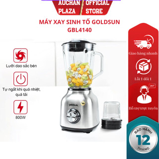 Máy xay sinh tố SEKA/Goldsun GBL4140 công suất 500W 2 cối xay thủy tinh cao cấp lưỡi dao 6 cánh inox