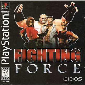 Đĩa game ps1 - Fighting Force - cảnh sát hoàng gia