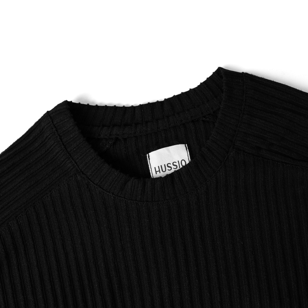 Áo thun nam tay dài DISKO vải Cotton thun gân co giãn, thoáng mát, dày dặn - HUSSIO