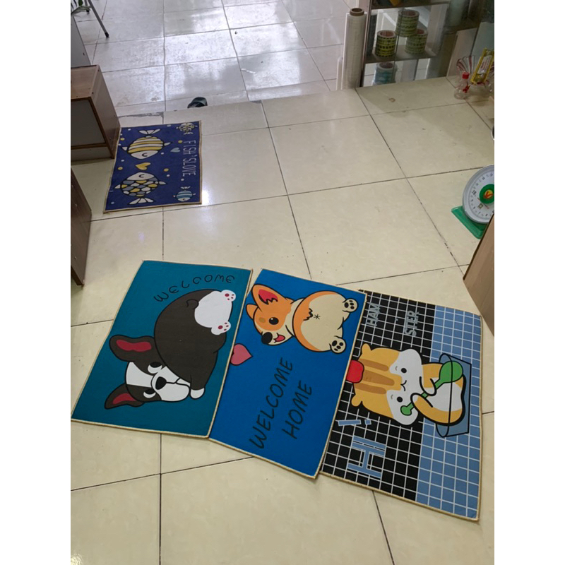 5 tấm THẢM LAU CHÂN HÌNH 3D đẹp chất lượng giá lại rẻ