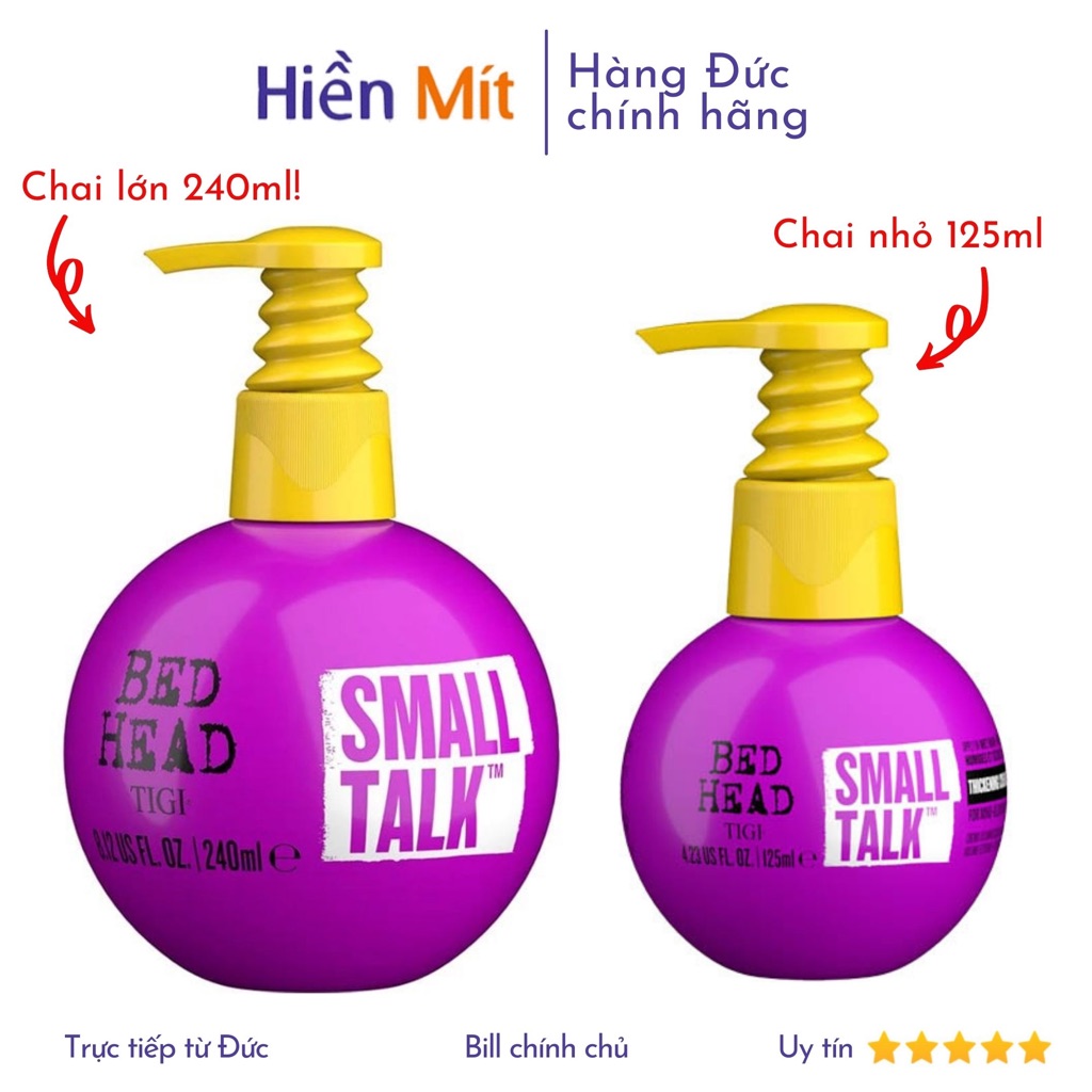 TIGI Đức - Kem Gel TIGI Bed Head Small Talk tím tạo kiểu, tạo nếp tóc xoăn