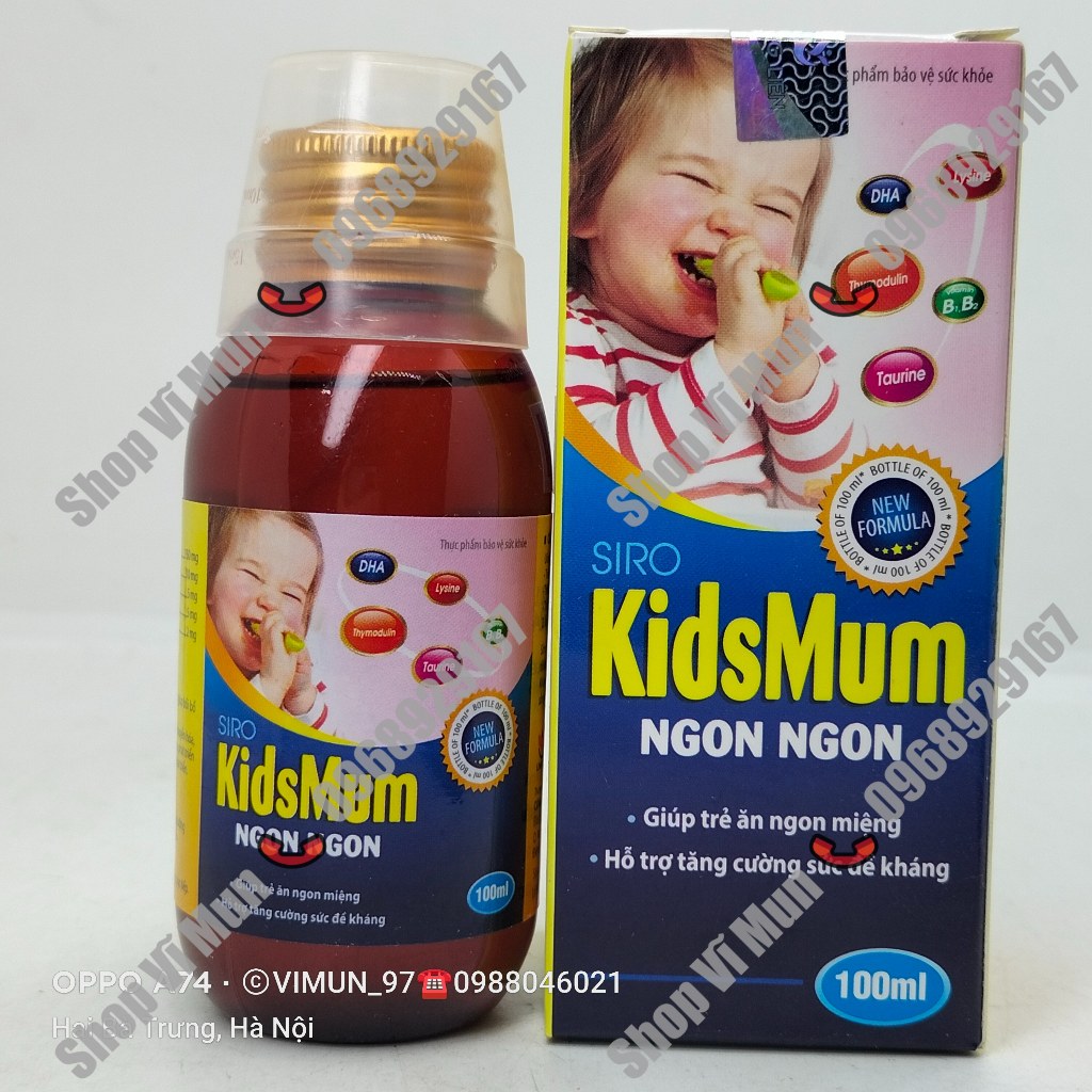 Siro Kidsmum Ngon Ngon 100ml - Siro dành cho trẻ biếng ăn