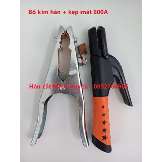 Bộ kìm hàn kẹp mát 800A chất lượng, kìm hàn 800A lõi đồng