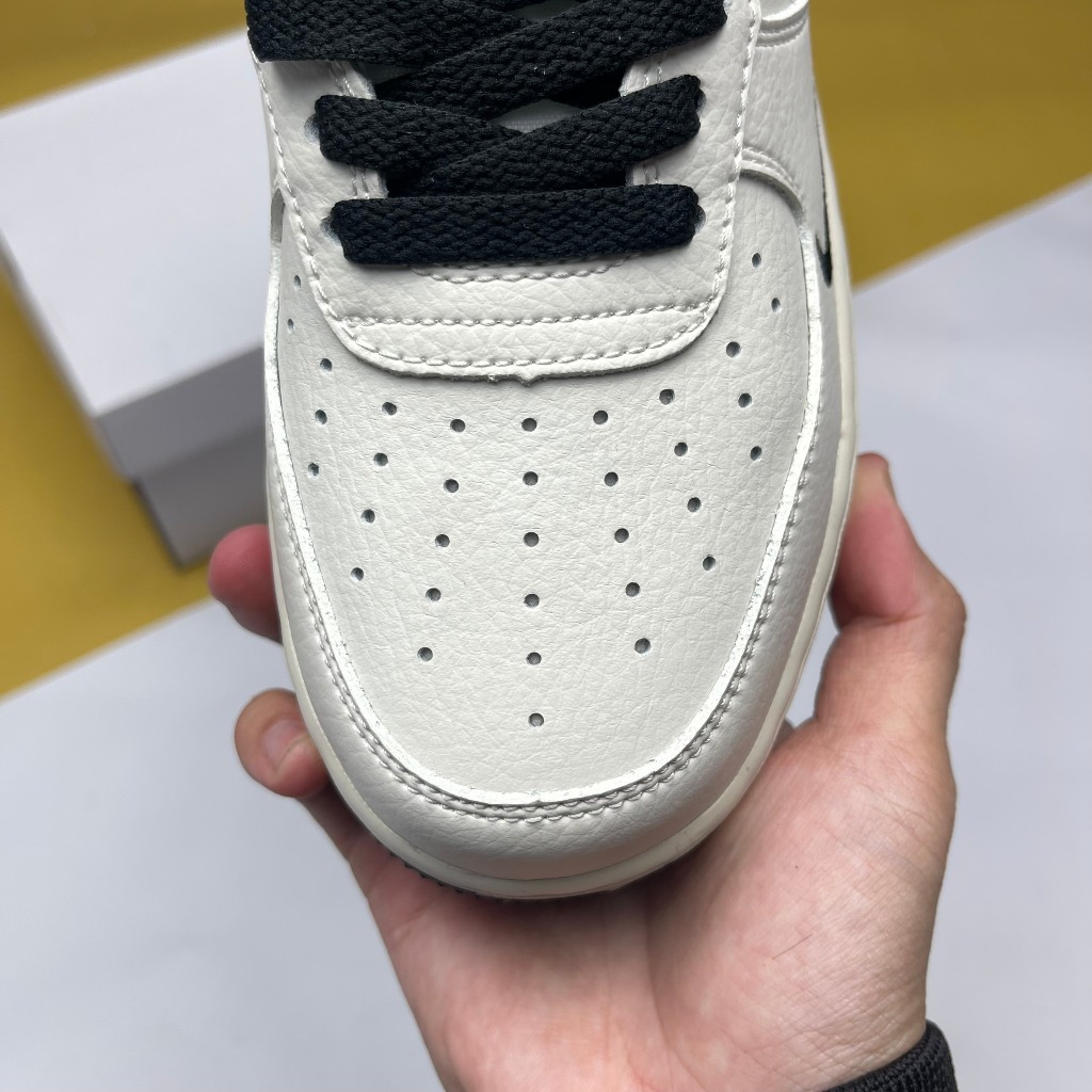 Giày AF1 07 Low Keep Fresh Beige Black, AF1 Kem Móc Đen - Than.Shoes
