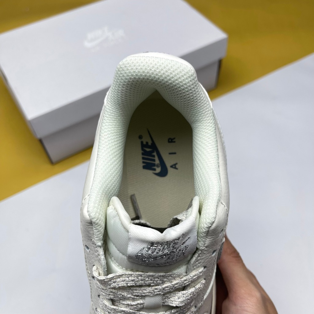 Giày AF1 07 Low Keep Fresh Beige Black, AF1 Kem Móc Xám Phản Quang - Than.Shoes