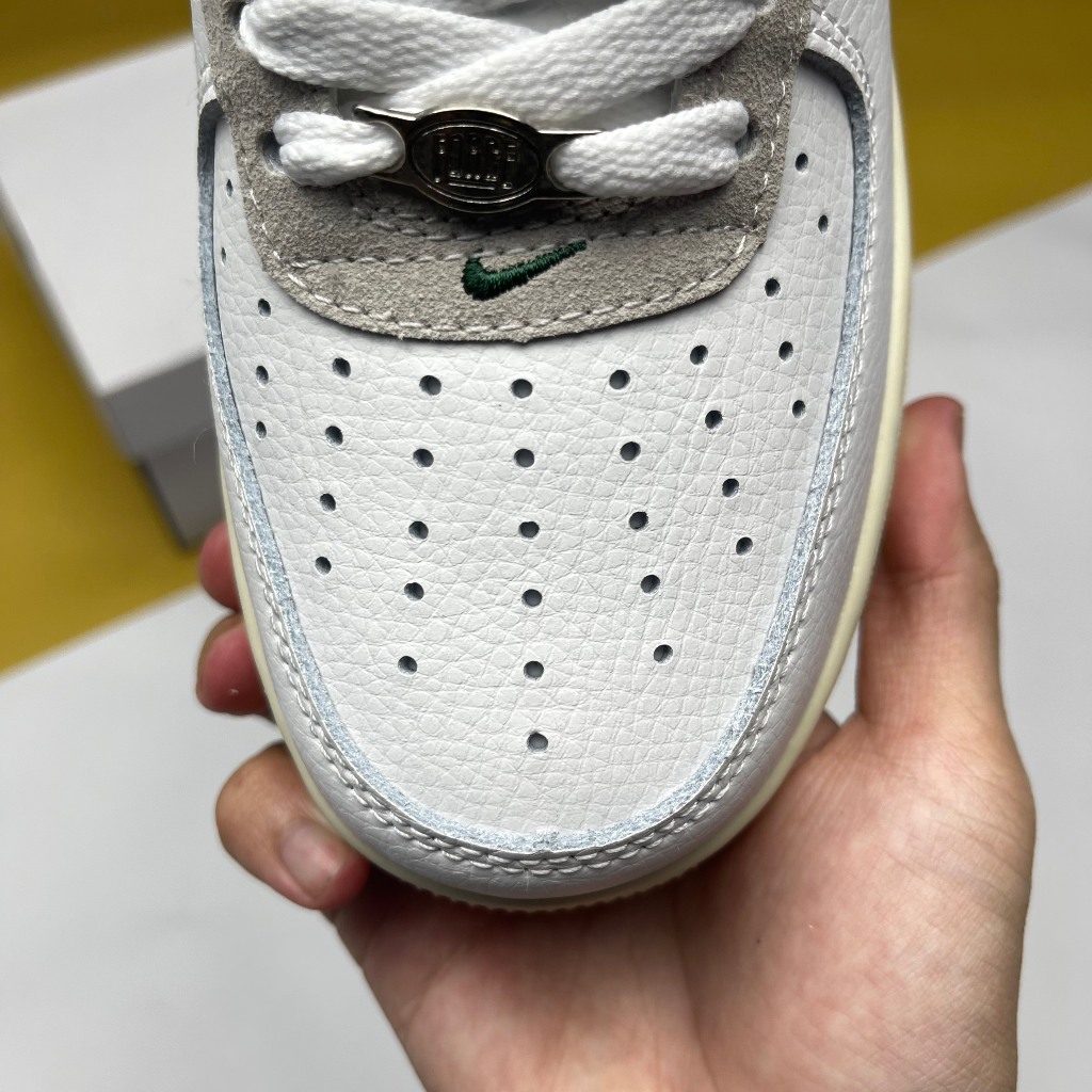 Giày AF1 Low 07 LX Gorge Green, AF1 Trắng Móc Xanh Rêu - Than.Shoes