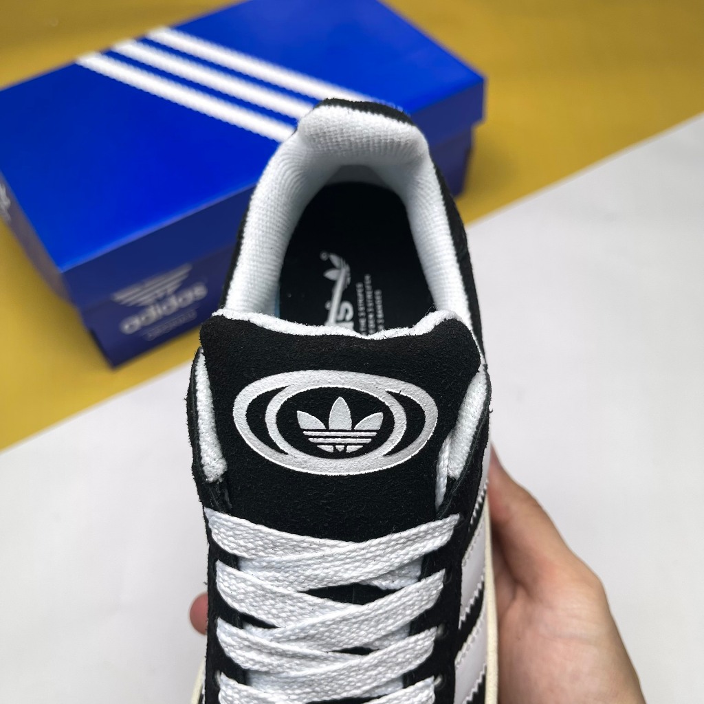 Giày Campus 00s Black Cloud White, Campus Đen Sọc Trắng - Than.Shoes