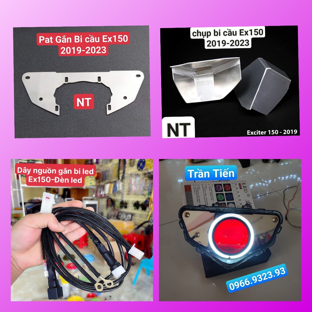 Pat gắn bi cầu bi Led đầu trên cos cho EX155 ex150