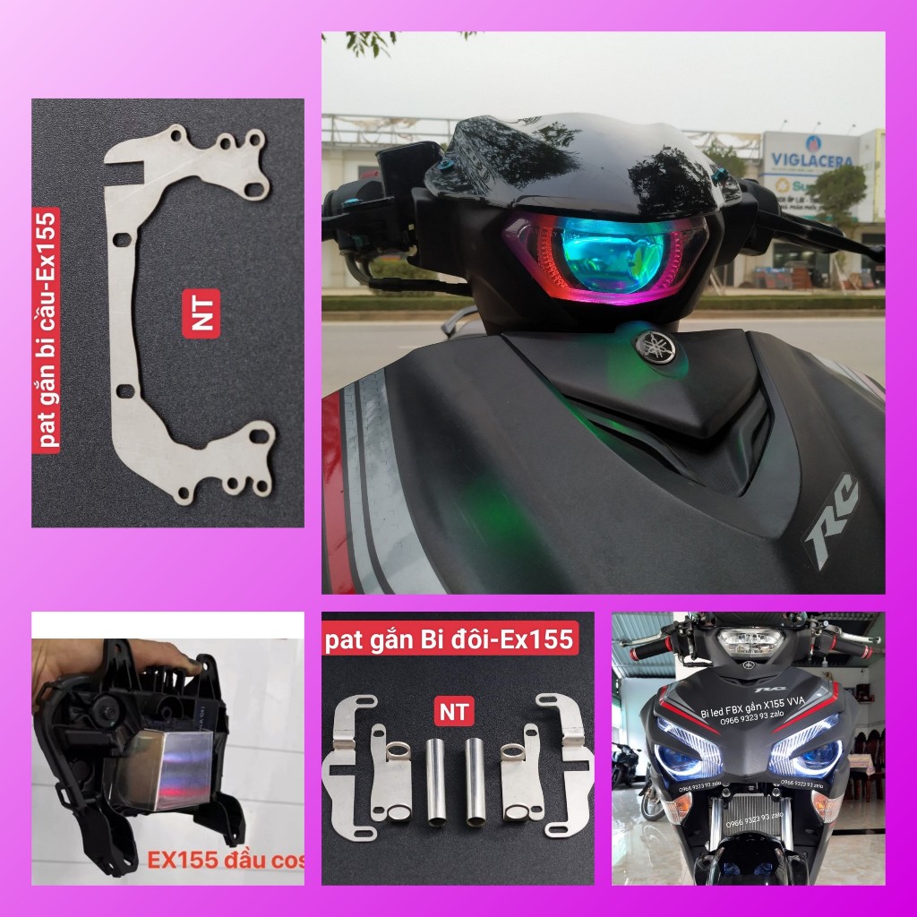 Pat gắn bi cầu bi Led đầu trên cos cho EX155 ex150