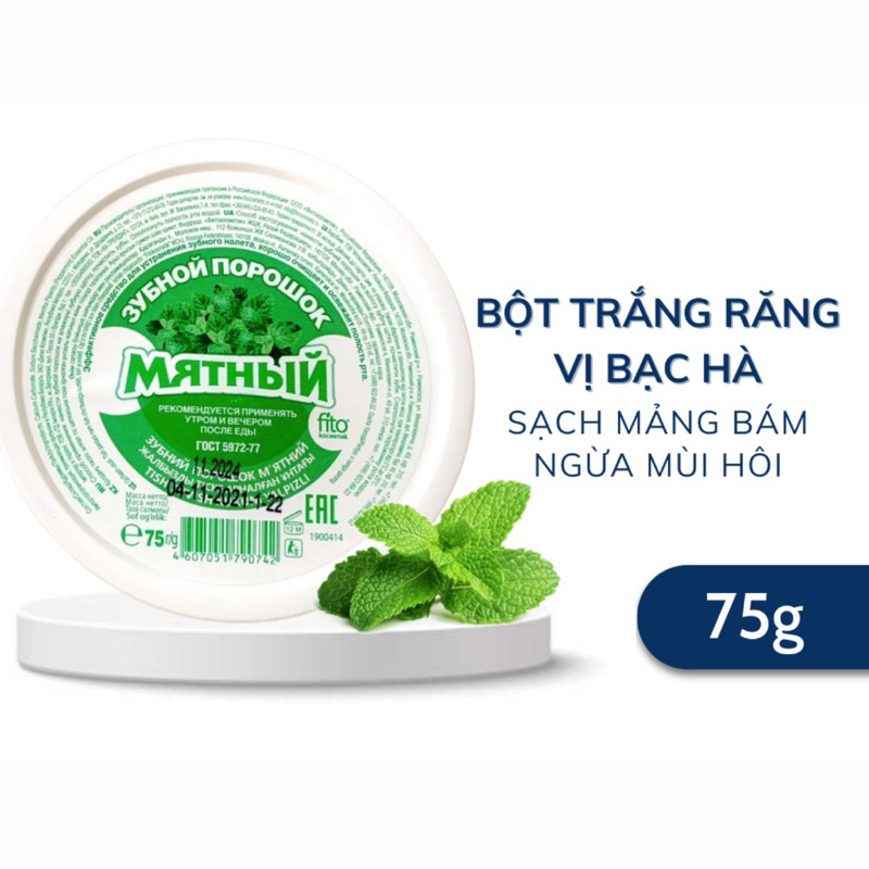Bột làm trắng răng Fito cosmetics Nga