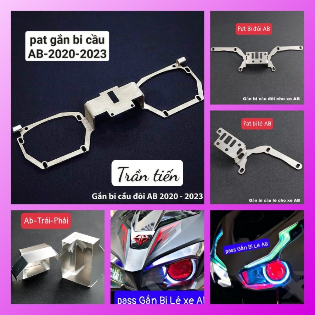Pat đôi dùng gắn bi cầu bi led cho xe ab 2016-2023
