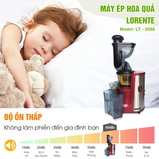 Máy ép chậm hoa quả trục đứng Lorente LT-2088