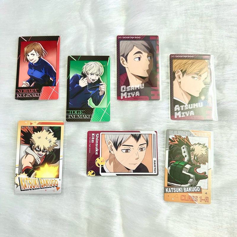 Thẻ Card Snapmide nhiều fandom jujutsu kaisen, mha, hq