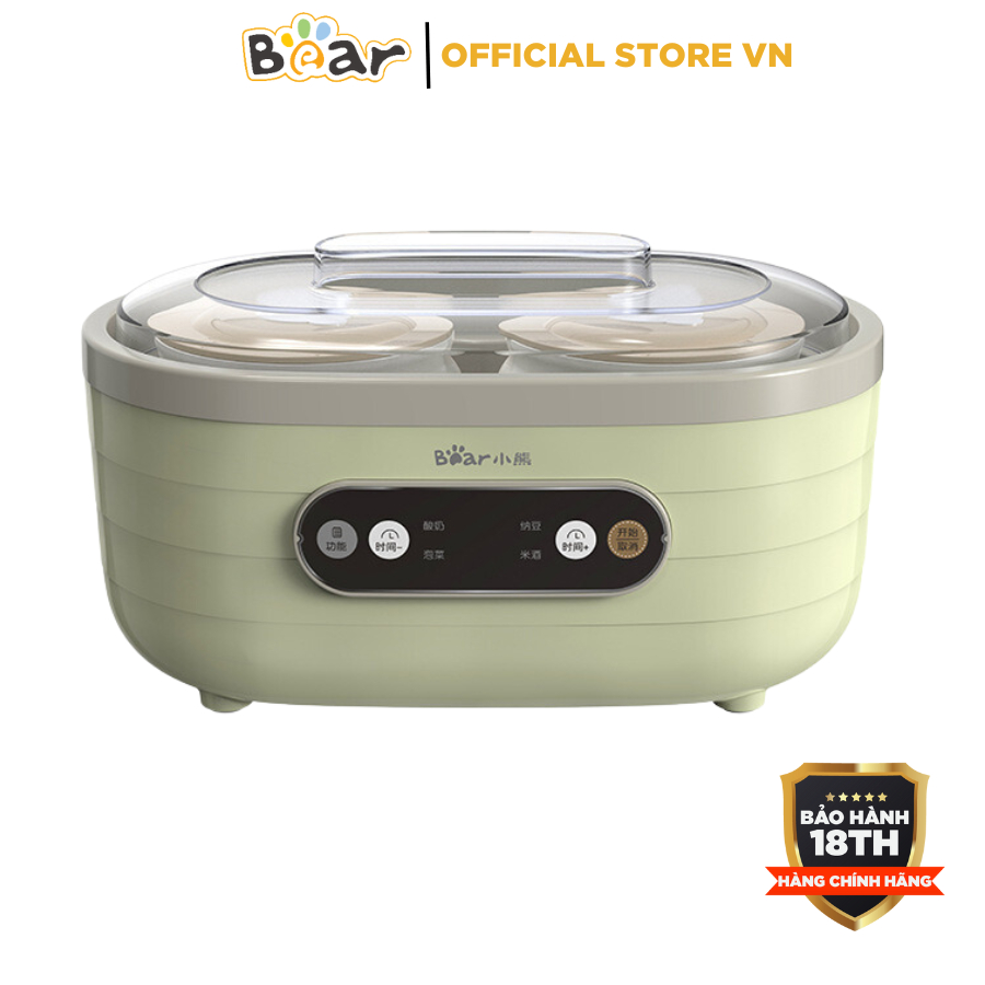 Máy Làm Sữa Chua Bear 1.7L SB-SC10C (SNJ-C10P2), Kiểm soát Lên Men Tự Động Tiết Kiệm Thời Gian Đảm Bảo An Toàn, BH 18th