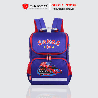 [Gift] Balo Học Sinh Thời Trang SAKOS SIMPLE - Họa Tiết Dễ Thương, Siêu Nhẹ, Chống Gù Bảo Vệ Đôi Vai Và Cột Sống Của Trẻ