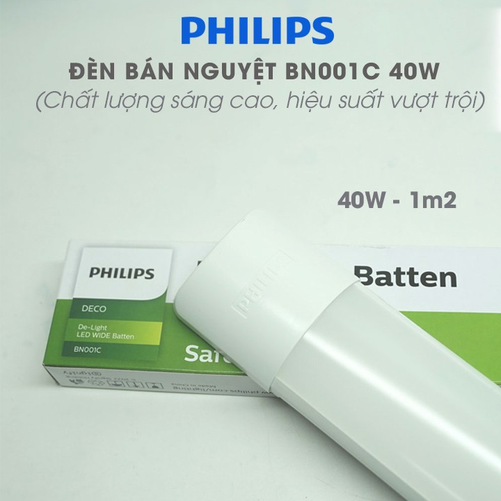 Đèn Tubeled bán nguyệt liền máng, công suất 40W Philips BN001C