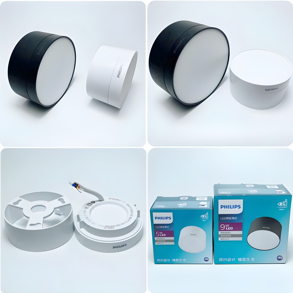 Đèn led ống bơ gắn nổi Philips DL212 5W 9W