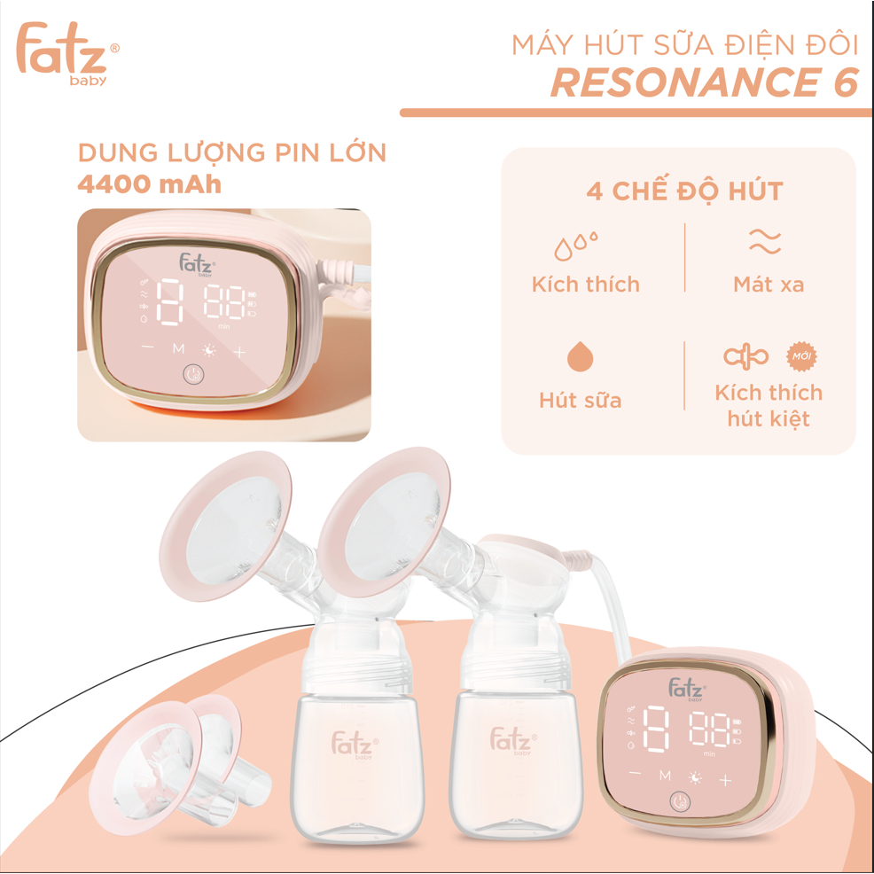 MÁY HÚT SỮA ĐIỆN ĐÔI – RESONANCE 6 / 6 PLUS+ - BẢO HÀNH CHÍNH HÃNG