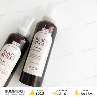 Sữa rửa mặt tạo bọt skinfood black sugar perfect bubble foam 200ml
