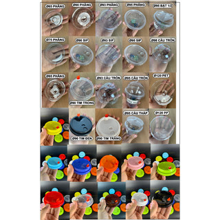 50 Nắp đậy ly nhựa các loại cao cấp trên thị trường hiện nay, nắp nhựa cầu. size nắp phi 65 75 85 90 93 95 98 117