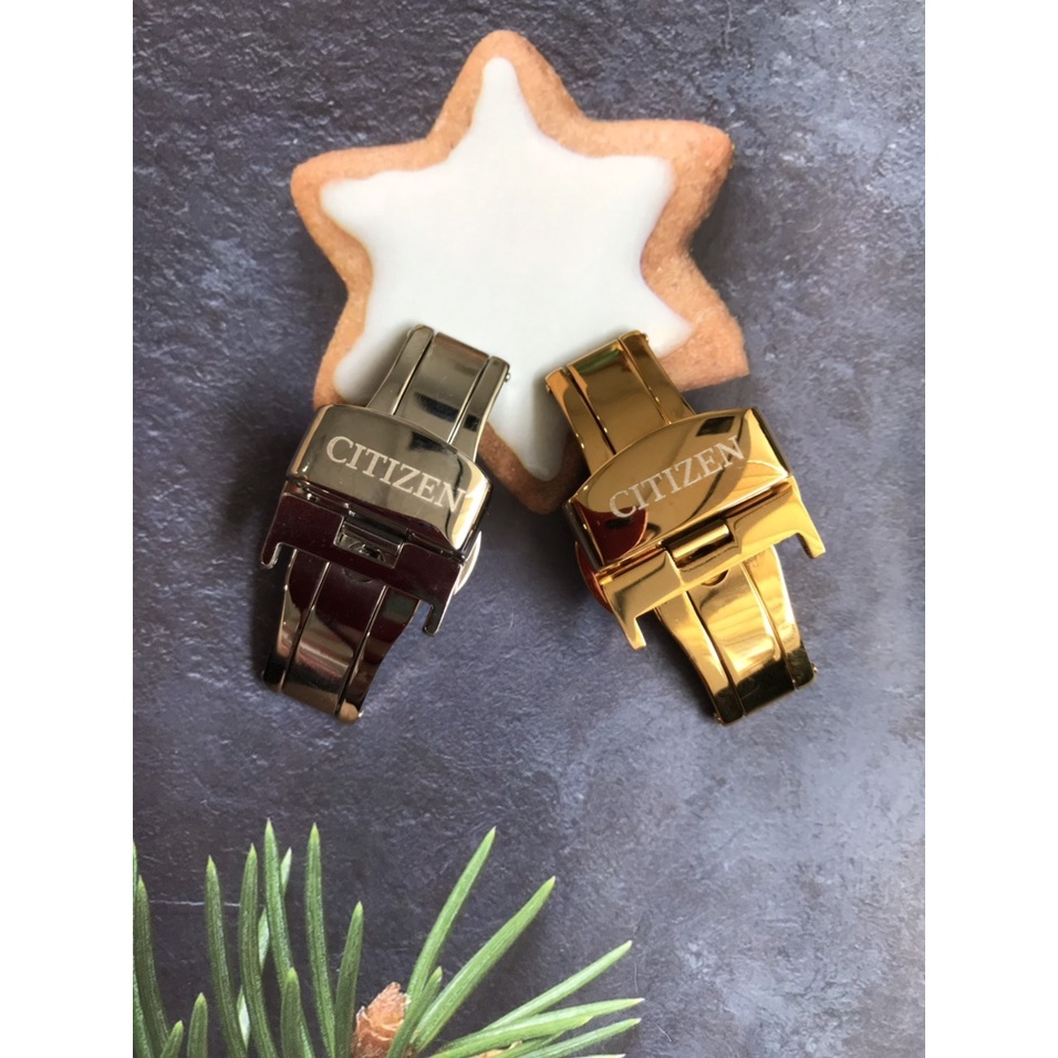 KHOÁ BƯỚM KHẮC LOGO CITIZEN DÀNH CHO DÂY DA ĐỒNG HỒ