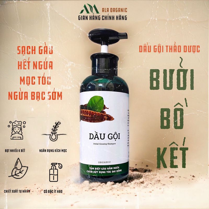 ( Chai 500ml ) Dầu Gội Thảo Dược BƯỞI BỒ KẾT cô đặc