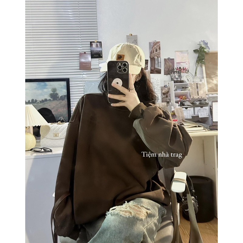 Áo nỉ nhung sweater