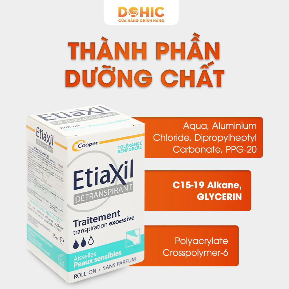 Lăn Khử Mùi Etiaxil, Lăn Nách Etiaxil Khử Mùi Chính Hãng 15ml