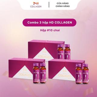  Combo 3 hộp  30 chai  nước uống HD Collagen Drink 2 in 1  Collagen + NMN  