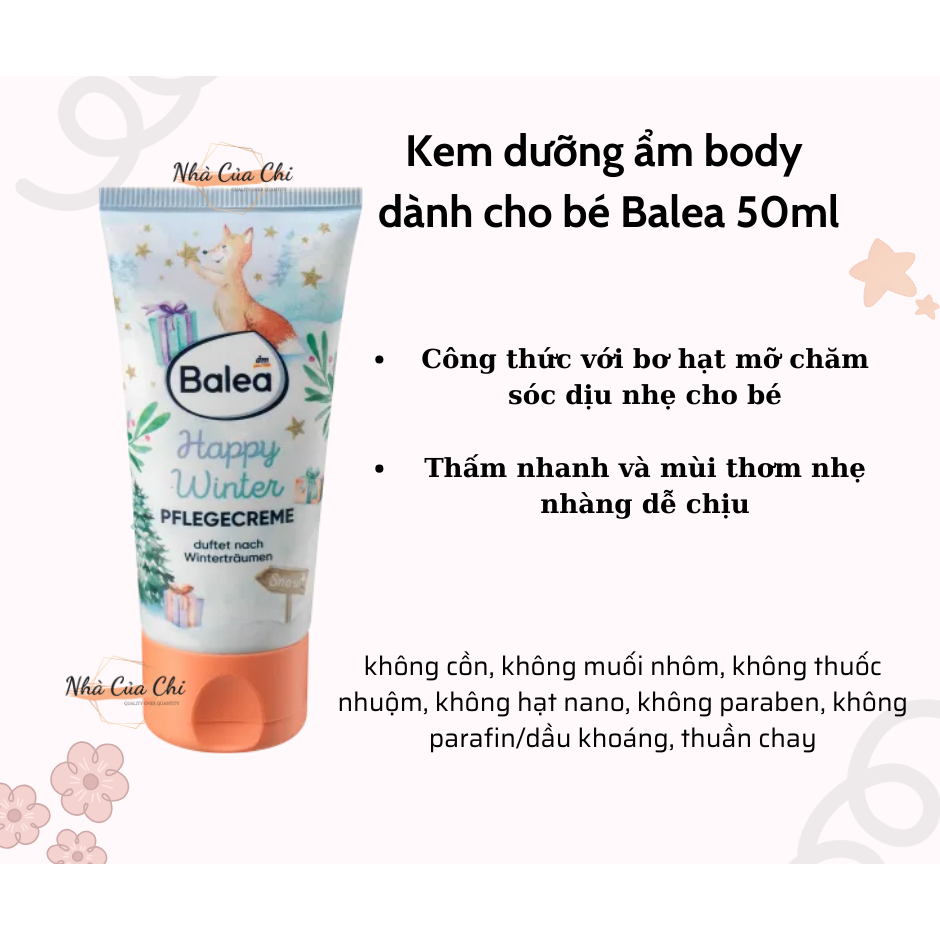 Kem dưỡng ẩm body lotion cho bé Balea - Hàng Đức