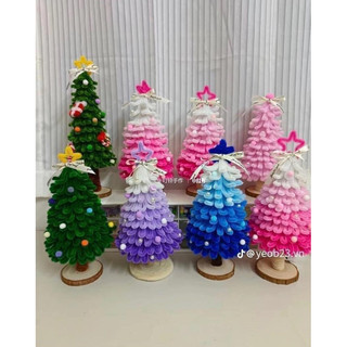 Lát gỗ trang trí làm đế cây thông noel