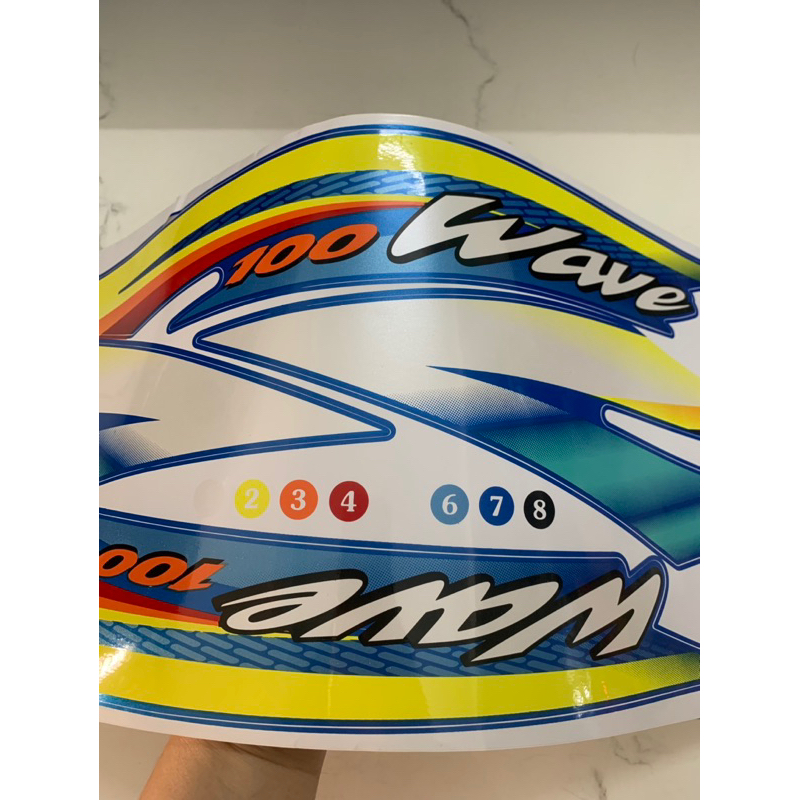 Bộ tem Wave Thái 2003 màu xanh ngọc hàng nhập Thái Lan chất lượng cao dành trang trí riêng cho dòng 