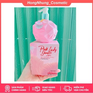 Sữa tắm xông trắng hương nước hoa PINK LADY SHOWER AJOLA