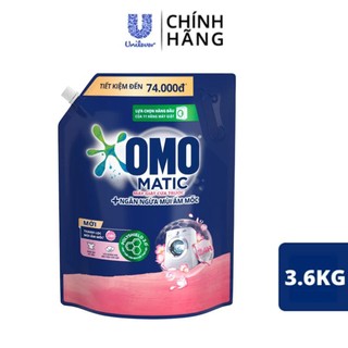 NƯỚC GIẶT OMO MÁY CỬA TRƯỚC NGĂN MÙI ẨM MỐC 3,6kg