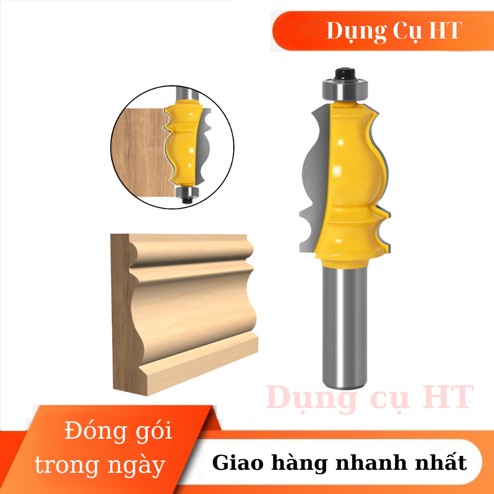 Mũi dao phay đánh chỉ đuôi cá cốt 12ly7 tiện ích