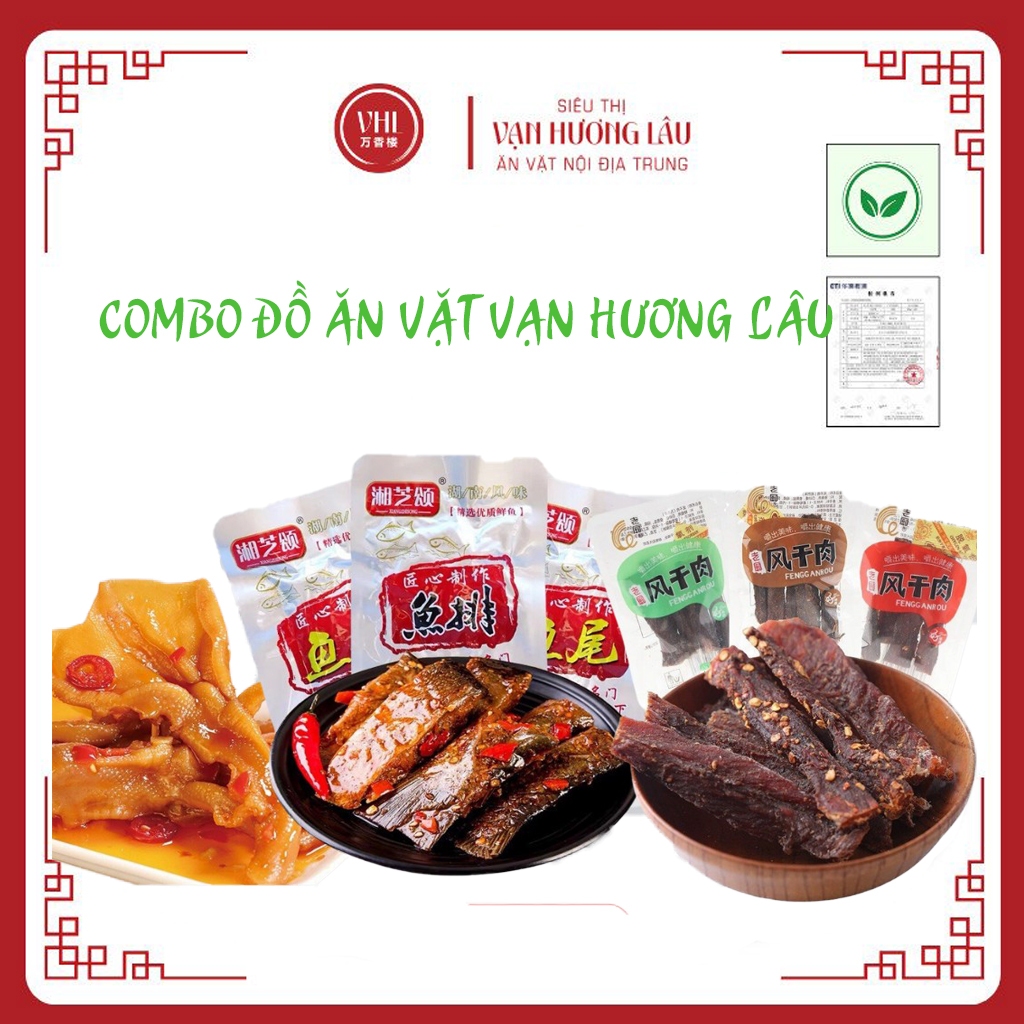 Chân Vịt Rút Xương, Mình Cá Kho Ớt Tứ Xuyên Siêu Cay, Khô Bò Cay Ăn Vặt Nội Địa Trung