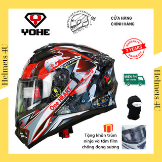 Mũ bảo hiểm fullface YOHE 981 dán tem decal Honda CBR - Helmets 4U