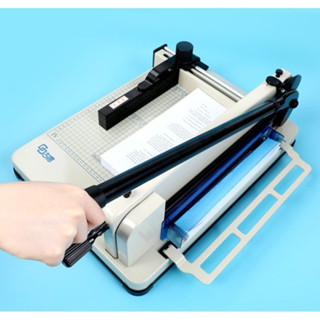 Bàn cắt giấy trợ lực A4 cắt 400 tờ/ lần, máy xén giấy BÌGSUKA