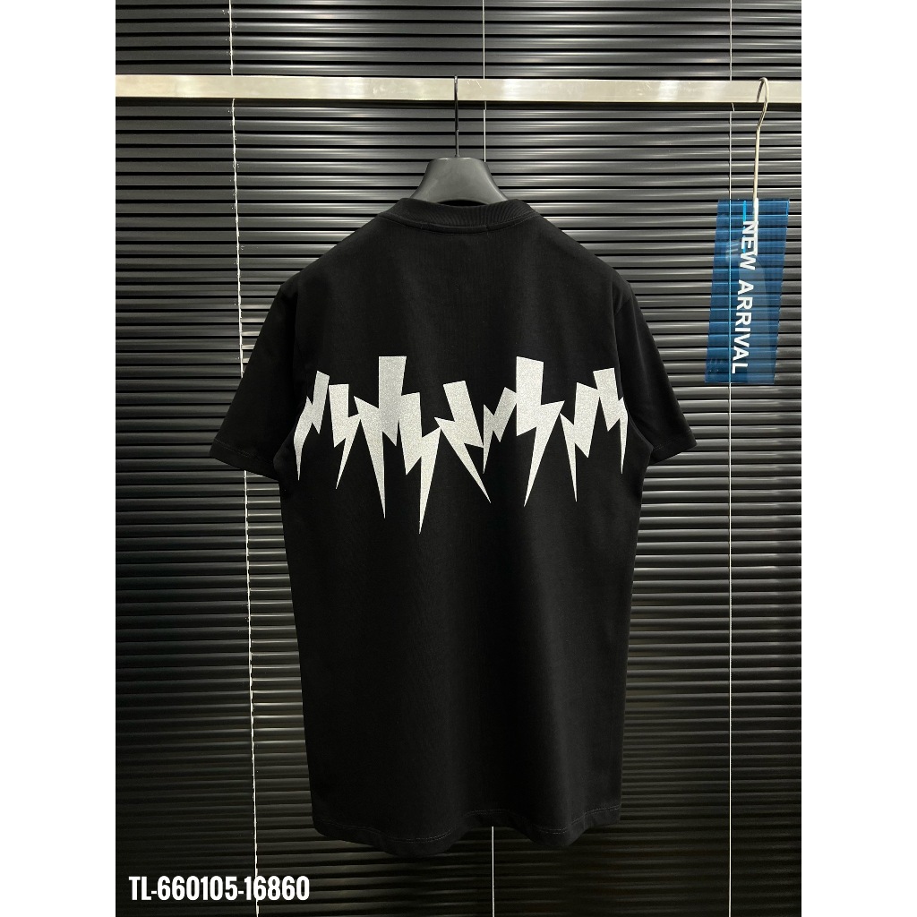 🔥Hot🔥Áo thun Neil Barrett họa tiết sét kim tuyến thiết kế hot trend Nam nữ New 2024