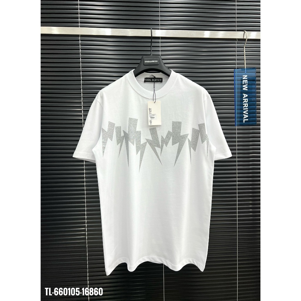 🔥Hot🔥Áo thun Neil Barrett họa tiết sét kim tuyến thiết kế hot trend Nam nữ New 2024