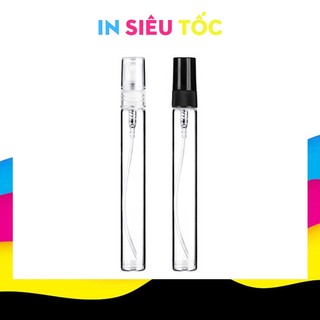 Chai lọ chiết thủy tinh tròn nắp nhựa trắng, đen