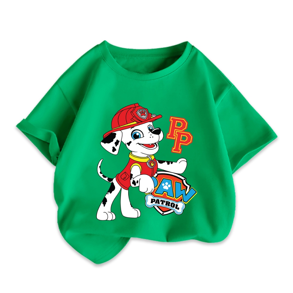 Áo thun bé trai 2023 áo phông cho bé in hình Đội chó cứu hộ Paw Patrol